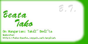 beata tako business card